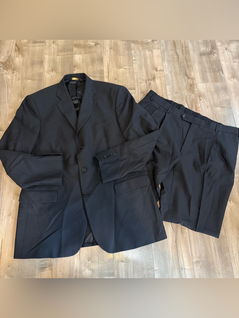 Brooks Brothers 346 Stretch Suit Jacket Blazer 44 Long 38 x 31 Pants Wool Blend
